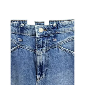We The Free Free People Come As You Are Denim Maxi Skirt High Rise Blue Long Slit Skirt 32 thumbnail 3