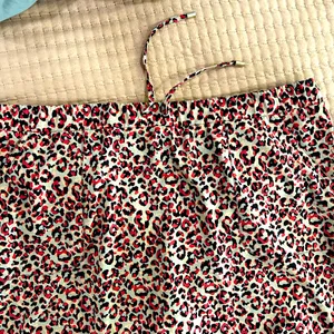 Chico's Red and Black Animal Print Skirt thumbnail 4