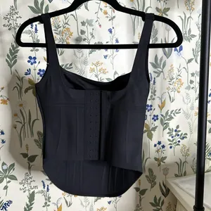 NWT Skims Bonded‎ corset group long corset onyx size XS black thumbnail 10