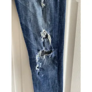 American Eagle Hi-Rise Jegging Womens Size 2 Blue Distressed Ripped Denim Cotton thumbnail 5