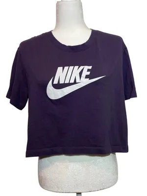 Purple Nike Crop Top thumbnail 1