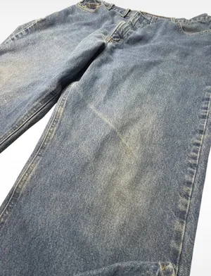 Carhartt B17 DST Relaxed Fit Jeans Men's 44×32 Vintage Blue Workwear thumbnail 4