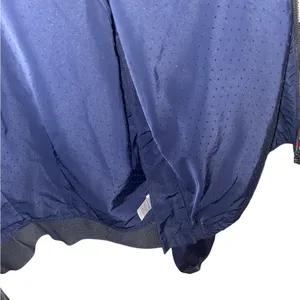 Athleta Activewear lightweight blue Black Bomber Jacket zip dri fit Athleisure thumbnail 4