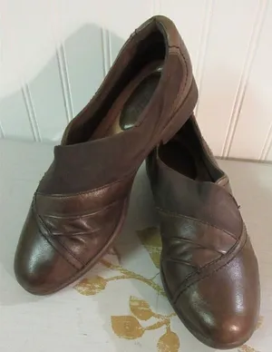 Earth shoes Stratton leather size 7B Brown thumbnail 1