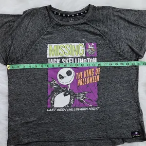 -301‎ The Nightmare Before Christmas Disney Grey Sleep T-shirt Medium thumbnail 5