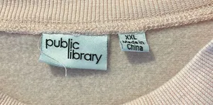 Public Library “Le Papillon” butterfly cropped crewneck sweatshirt thumbnail 3