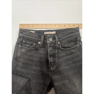 Levi’s Wedgie Grey Jeans Sz 25 Button Fly thumbnail 8