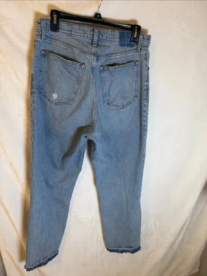 Abercrombie & Fitch Classic Light Wash High-Rise Straight Jeans thumbnail 6