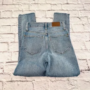 Madewell Jeans Women's Size 24 Light Wash High Rise Raw Hem The Perfect Vintage thumbnail 11