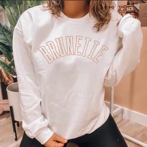Gildan Brunette White Sweatshirt thumbnail 2