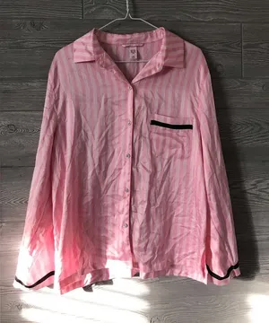 Victoria’s Secret satin pajama top. Large. Pants not‎ included thumbnail 1