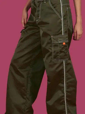 UNIF HTTP Pant Olive Green Baggy Streetwear Size 25 thumbnail 2