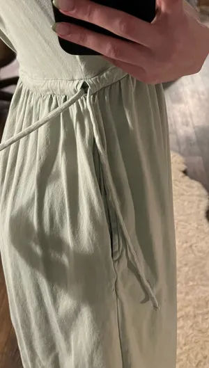 Target Sage green drawstring dress thumbnail 5