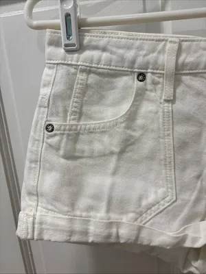 We The Free Women’s Beginners Luck Low Rise Slouch Shorts Size 25 White EUC thumbnail 11