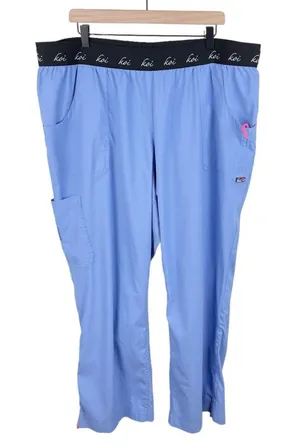 Koi Lite 720 Spirit Pant Slim Fit Scrub Pants Women's Plus Size 3X Ceil Blue thumbnail 1