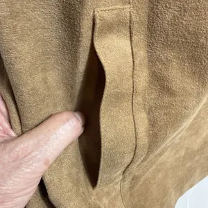 MJ Seattle Drape Coat Women’s One Size Camel Tan Brushed Cotton Cowl thumbnail 5