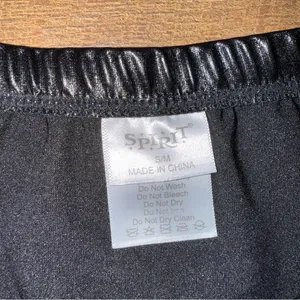 Shiny Black Women's Booty Shorts thumbnail 8