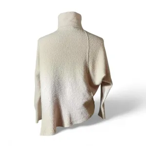 ALLSAINTS Pink Lock Roll Neck Asymmetrical Hem Sweater Womens‎ M thumbnail 3