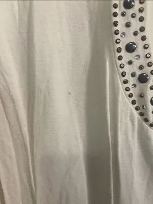BKE Cream Long-Sleeve Top with Studded Cuffs thumbnail 5
