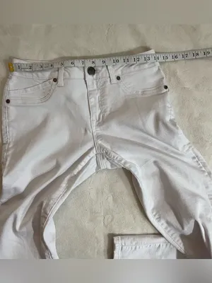 1822 Denim White High-Rise Skinny Jeans Size 8 Like New Condition thumbnail 6