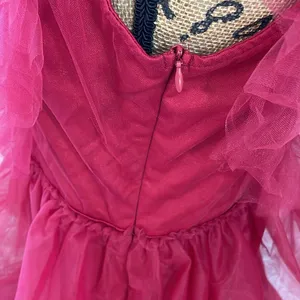 Joyfunear Deep V Neck Mesh Dress thumbnail 4