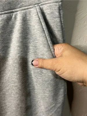 Lands’ End Serious Sweats Gray Straight Leg Cozy Lounge Sweatpants thumbnail 3