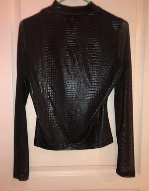Mesh Shirt Black Size M thumbnail 2