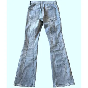 Free People So Many Seams Flare Jeans Retro 70's Size 24 Medium Wash Denim thumbnail 6