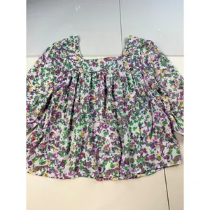 Hope & Harlow Floral‎ Print Square Neck Long Sleeve Blouse Top L thumbnail 9