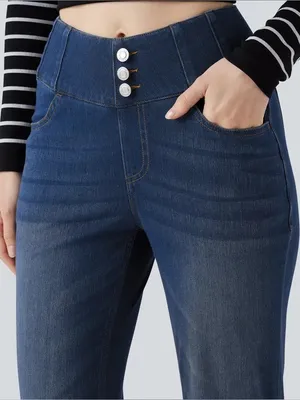 NWOT Halara Halara Flex™ High Waisted Bootcut Casual Jeans with Pockets ~ Large thumbnail 5