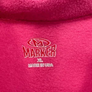 Marker Polartec Fleece Pullover Womens XL Pink 1/4 Zip Mock Neck Made in USA thumbnail 7