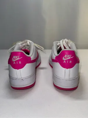 Nike Air Force 1 Low White Laser Fuchsia Pink FV5948-102 Youth 7Y Women 8.5 thumbnail 3