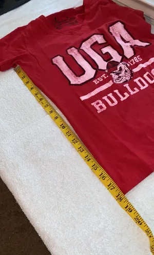 Pressbox by Royce Apparel T-shirt UGA Bulldogs and Uga on front size small thumbnail 2