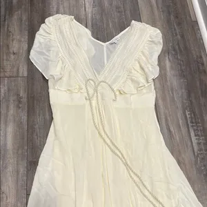 NWT BALTIC BORN IVORY JENNIFER DEEP V-NECK MAXI BOHO DRESS/Maternity SIZE SMALL thumbnail 10