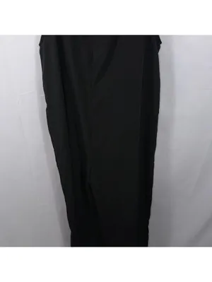 Women’s Black Wide Leg Jumpsuit Overalls Size Large thumbnail 9