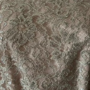Shoshanna Lace 3/4 sleeve, light pink/silver dress - Size 6 thumbnail 2