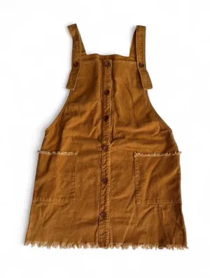 LE LIS Brown Corduroy Pinafore – Small thumbnail 1