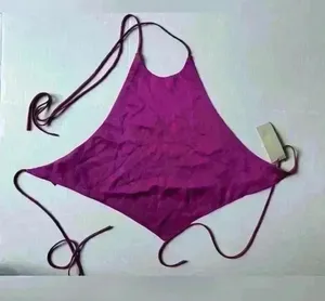 Booho NWT Women’s‎ Purple With Thin Ties Top Size 4 thumbnail 1