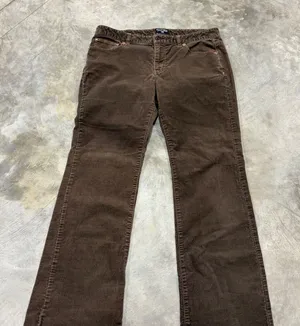 Polo Jeans Co Ralph Lauren Brown Corduroy Pants Womens 10x32 Straight Leg thumbnail 1
