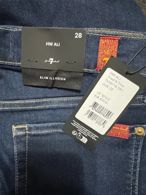 7 For All Mankind HIGH WAIST ALI in Slim Ilusion | 28 thumbnail 4