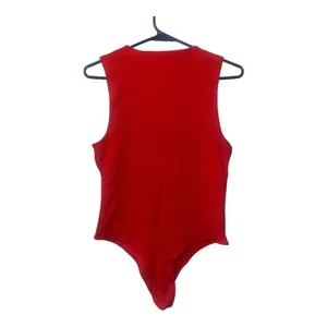Aritzia Babaton Red Countour Ribbed Muscle Bodysuit, Large‎ thumbnail 3