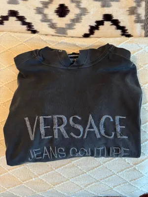 Versace Distressed Hoodie Sweatshirt thumbnail 2