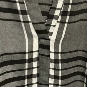 Simply Vera Wang Plaid Detailed Button Up Flannel Half Shirt Pullover thumbnail 6