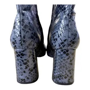 Sam Edelman Womens CODIE leather Navy Ankle Boots Shoes 6.5M snake print thumbnail 8