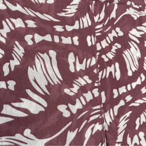 SKIMS Women Mesh Leggings S Maroon All Over Logo Print‎ Slim Fit Loungewear thumbnail 4