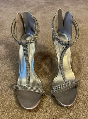 Steve Madden Sparkly Prom Homecoming Heels thumbnail 3