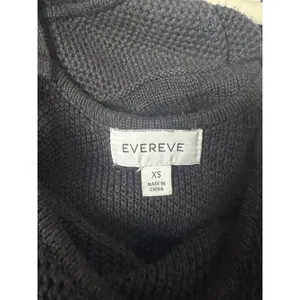 Evereve Correy Black Cream Striped Knit Maxi Dress Scoop Neck Sleeveless XS thumbnail 6