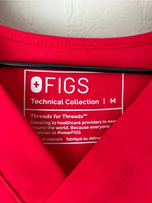 Figs mens red scrub set lunar new year limited edition medium thumbnail 8