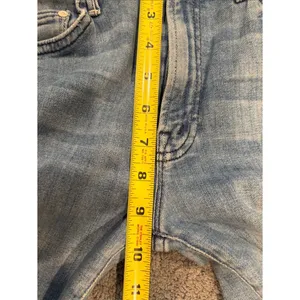Mother Insider Crop Two Step Fray Jeans When Sparks Fly Blue Size 24 thumbnail 8