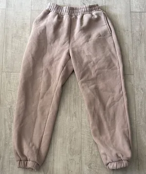 Soft Tan Fleece Joggers Comfort Size Medium Sweatpants thumbnail 1